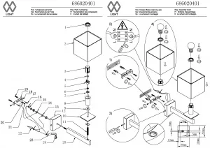 Настенный светильник MW-Light Наполи хром 686020401