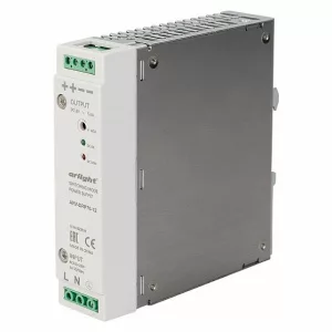 Блок питания ARV-DRP70-12 (12V, 5A, 60W)