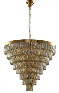 Люстра Crystal Lux ABIGAIL SP22 D820 GOLD/AMBER