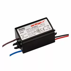 Блок питания ARPV-LV12005 (12V, 0.4A, 5W) (Arlight, IP67 Пластик, 2 года) (011750)