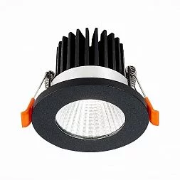 Светильник встр. Черный LED 1*10W 3000K 900Lm Ra>90 38° IP20 D80xH60 170-240V Встраиваемые светильники ST704.438.10