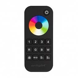 Пульт SMART-R26-RGBW Black (4 зоны, 2.4G)