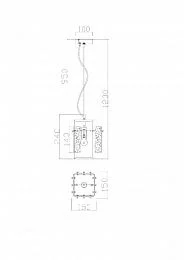 Подвесной светильник Freya FR5166PL-01BS