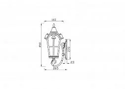 Настенный светильник (бра) Maytoni Outdoor O413WL-01BZ1