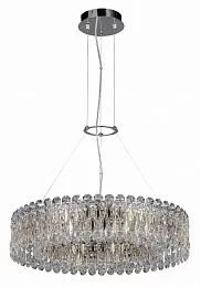 Светильник подвесной Crystal Lux LIRICA SP10 D610 CHROME/GOLD-TRANSPARENT