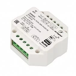 Диммер SMART-D14-TUYA-DIM-PUSH-IN (230V, 1.5A, 0/1-10V, 2.4G) (Arlight, IP20 Пластик, 5 лет)