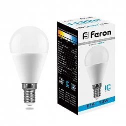 Лампа светодиодная Feron LB-950 Шарик E14 13W 175-265V 6400K