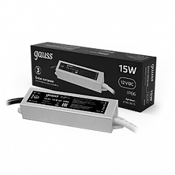 Блок питания Gauss 15W 12V IP66 1/100