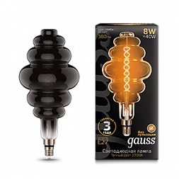 Лампа Gauss Filament Honeycomb 8W 380lm 2700К Е27 gray flexible LED 1/6