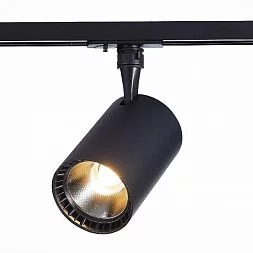 Светильник трек. Черный LED 1*20W 4000K 1 800Lm Ra?80 24° IP20 L118xW78xH174 100-240V Однофазная трековая система ST351.446.20.24