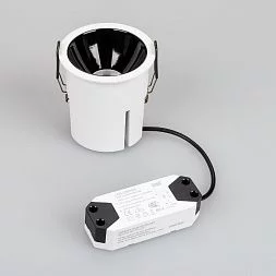 Светильник MS-ATLAS-BUILT-R90-25W Warm3000 (WH-BK, 30 deg, 230V) (Arlight, IP20 Металл, 5 лет)