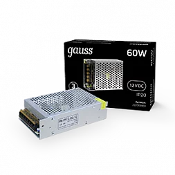 Блок питания Gauss 60W 12V IP20 1/120