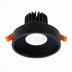 Светильник встр. Черный LED 1*10W 4000K 750Lm Ra>90 38° IP20 D100xH75 170-240V Встраиваемые светильники ST751.448.10