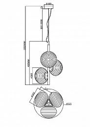 Подвесной светильник Maytoni MOD268PL-03G